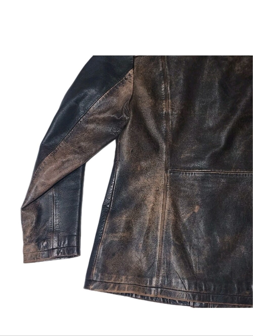 Vintage Wilson's Brown Leather Jacket Women's M Medium Soft Faded Blazer Western - Picture 11 of 11